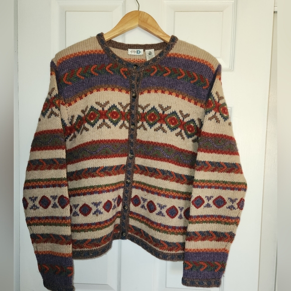 Paul Harris Designs Vintage Wool Cardigan Size XL. - Picture 1 of 9